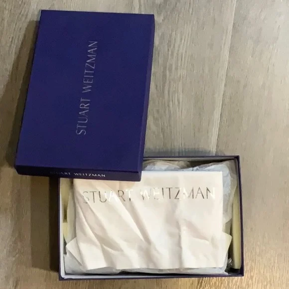 NWT Stuart Weitzman Size 7 “Broom” Slate Suede Shoes - BRAND NEW WITH BOX! - Picture 9 of 9